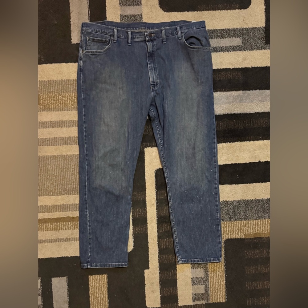 Blue Wrangler Relaxed Fit Jeans